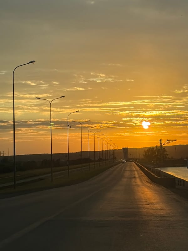Evening snapshots around Chaikovsky at golden hour