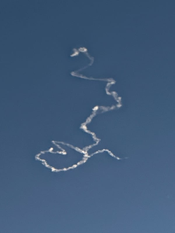 White trails spotted in Haifa sky during afternoon hours