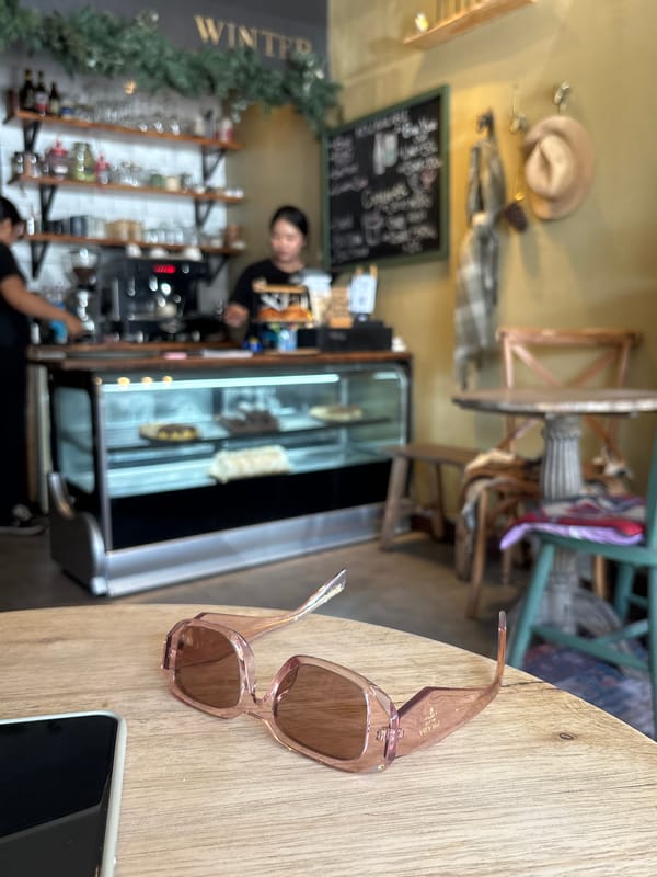 Morning café culture and street life documented in Kuta Selatan