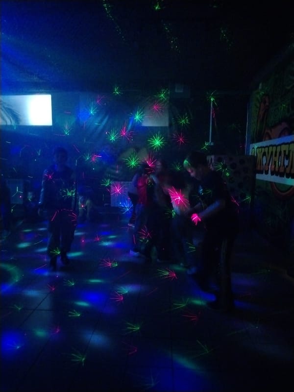 Daytime social gathering at entertainment venue in Rusanovo, Russia