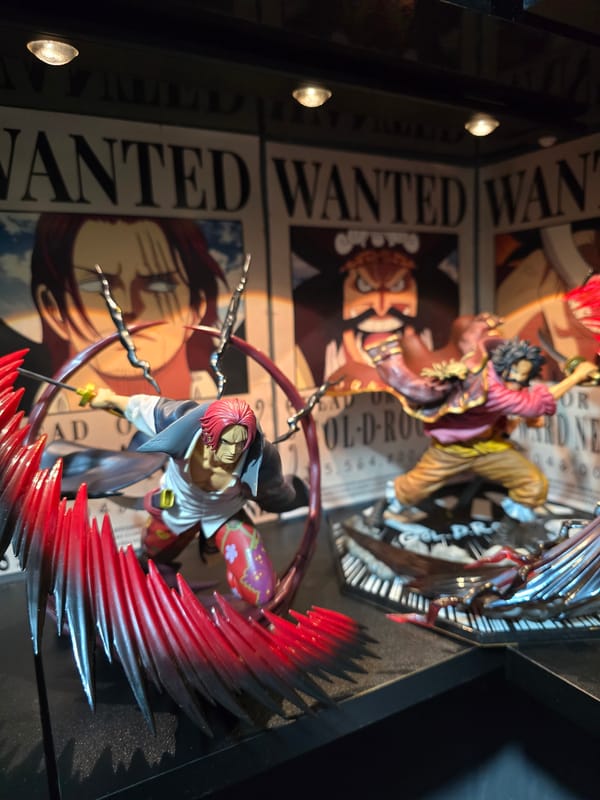 One Piece figures up close in Bogor