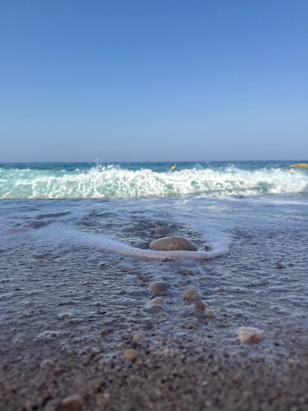 Quiet morning at the shoreline in Fethiye, Turkey