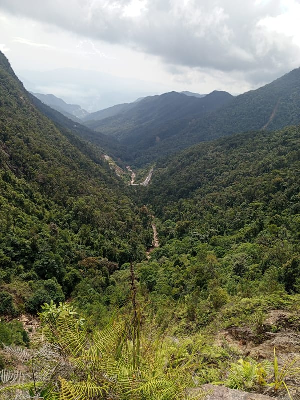 Hikers document Vietnamese mountain landscape in early morning session