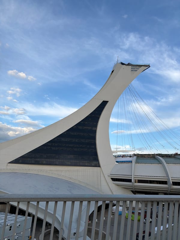 Around the Olympic Stadium and streets of Montreal