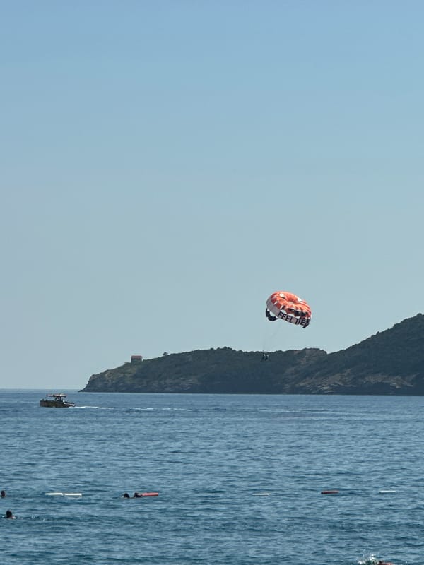 Summer afternoon on the Adriatic at Boreti, Montenegro