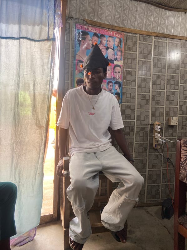 Barbershop stop and tricycle ride through Kuson, Nigeria