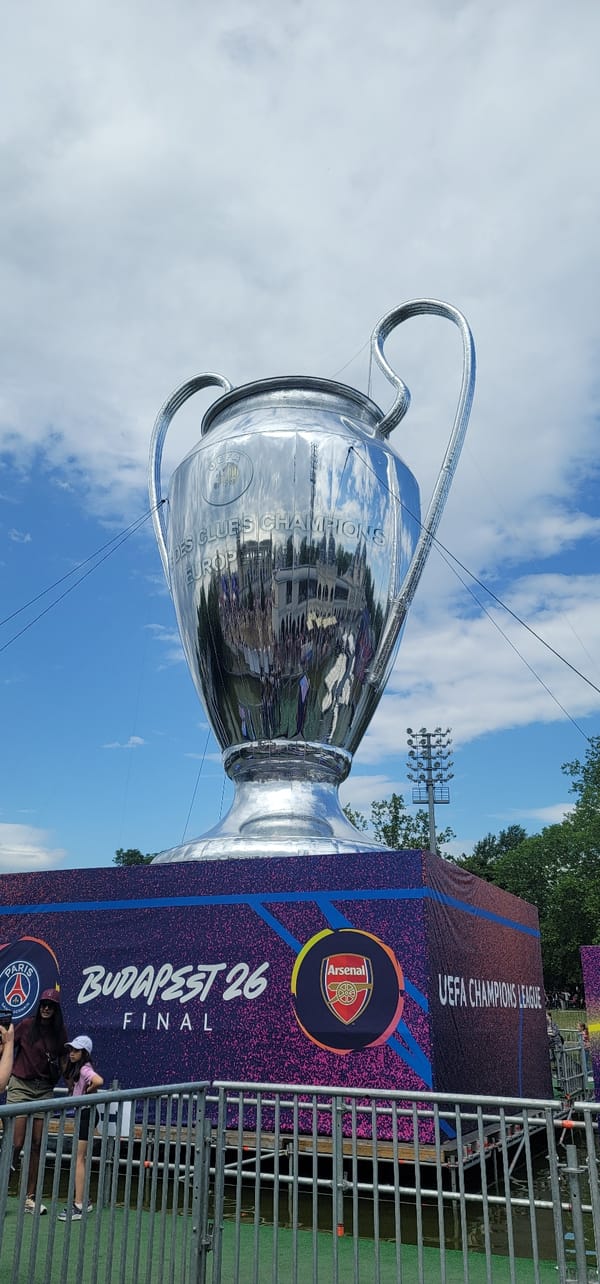 Champions League festival draws football fans to Budapest waterfront