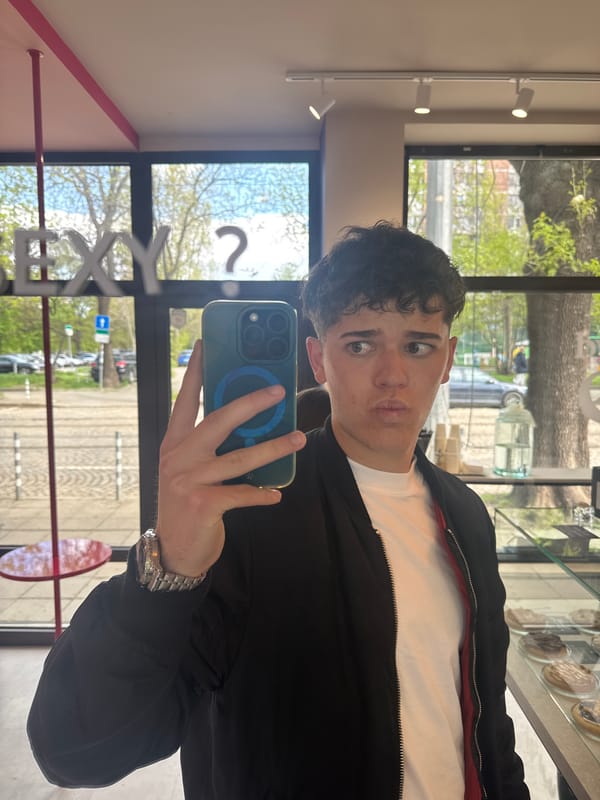 Customer takes selfie at Sofia cafe while browsing pastries