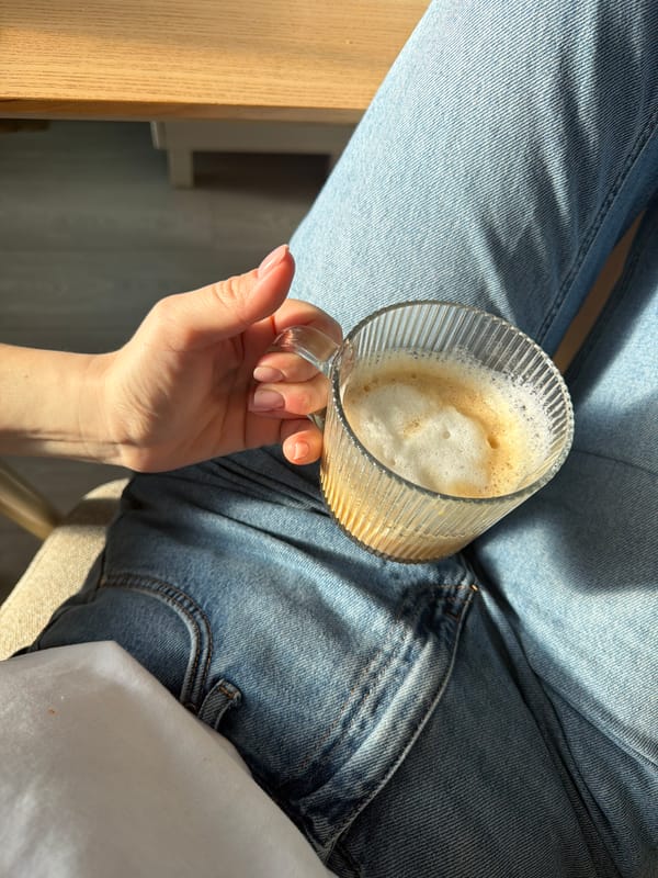 Morning coffee and rest moments captured in Dreiliņi, Latvia