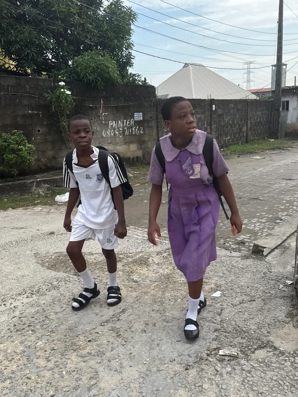 Morning street life documented in Ado, Nigeria