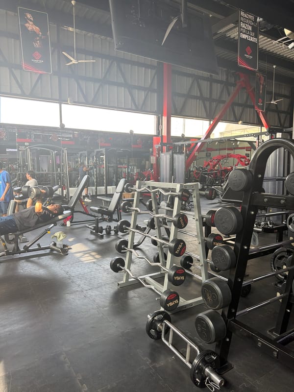 Gym interior documented in Cholula, Mexico