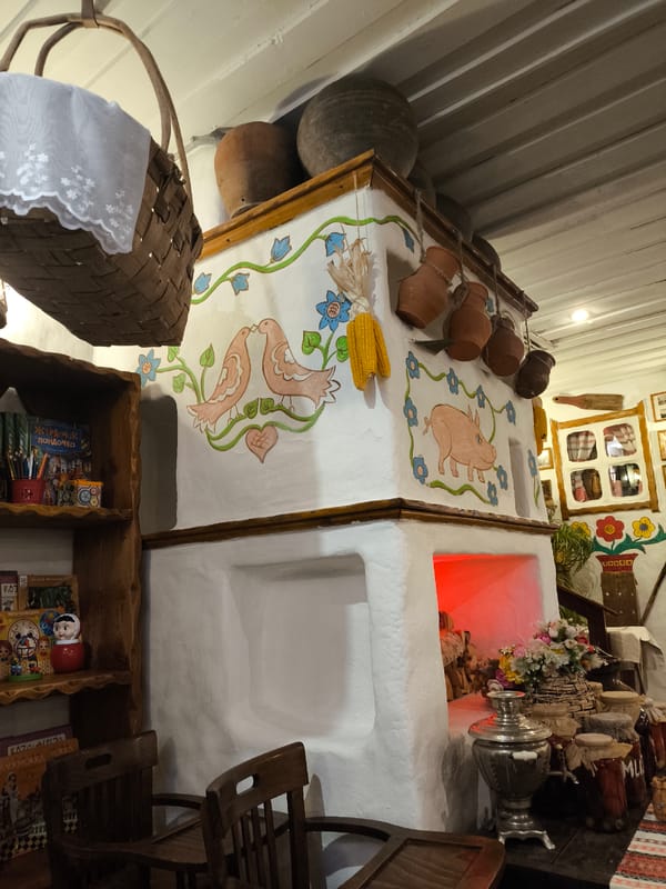 Traditional Russian restaurant experience documented in central Moscow