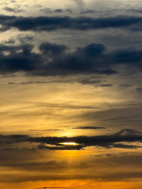 Dramatic sunset with colorful clouds observed in Esch-sur-Alzette