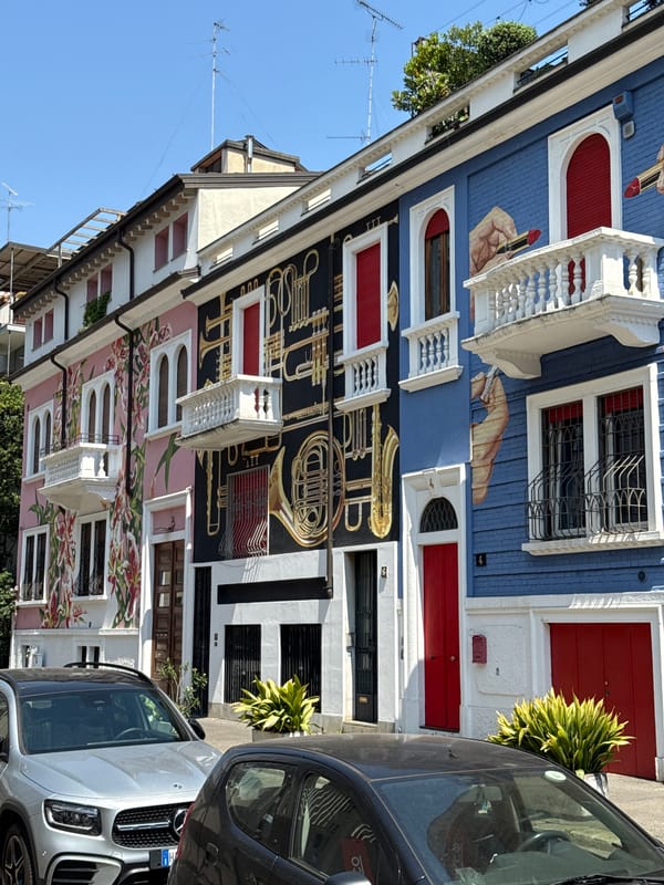 Witness documents colorful street art murals in Milan arts district