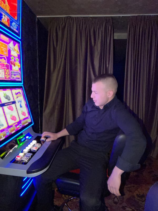Gaming venue gathering documented in Haskovo, Bulgaria