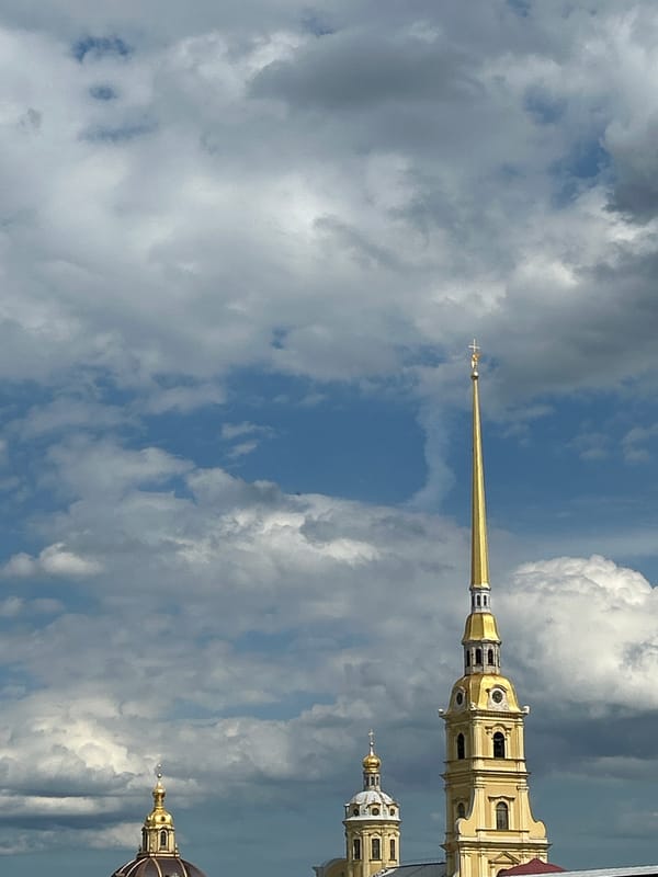 Wandering the Peter and Paul Fortress grounds, St. Petersburg