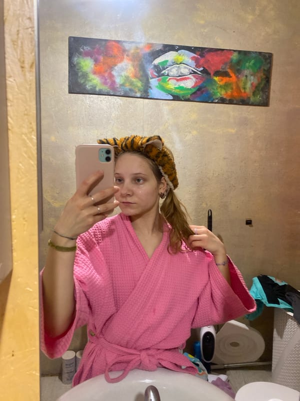 Young women take casual selfies in Chaikovsky homes