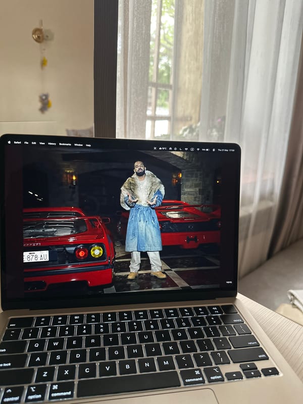 Personal items and Ferrari photo documented in Yerevan