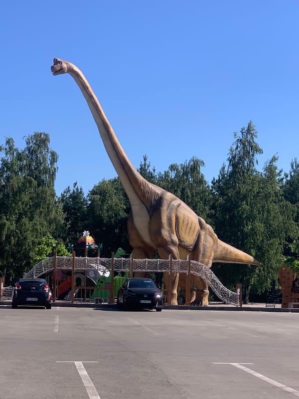 Carpathian souvenirs, a dinosaur park, and kitchen gear