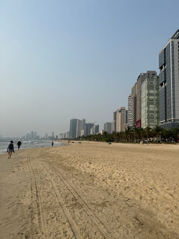 Dawn beach cleanup crews maintain Đà Nẵng shoreline