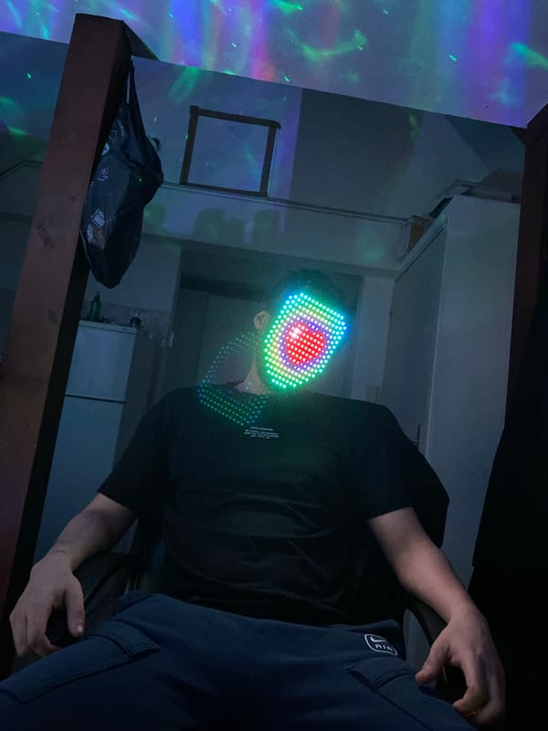 Person observed in dimly lit room in Bischheim, France