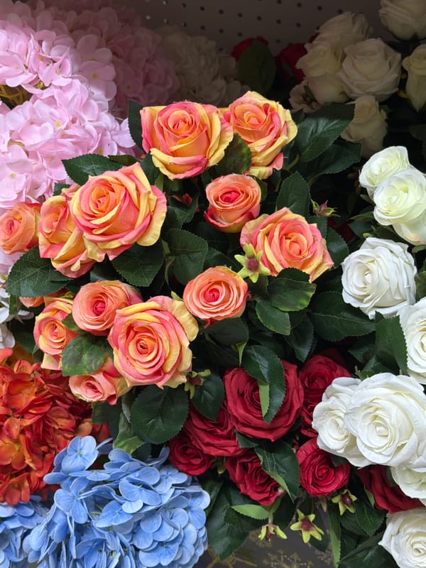 Spring shopping: decorative merchandise displays documented in Perm store