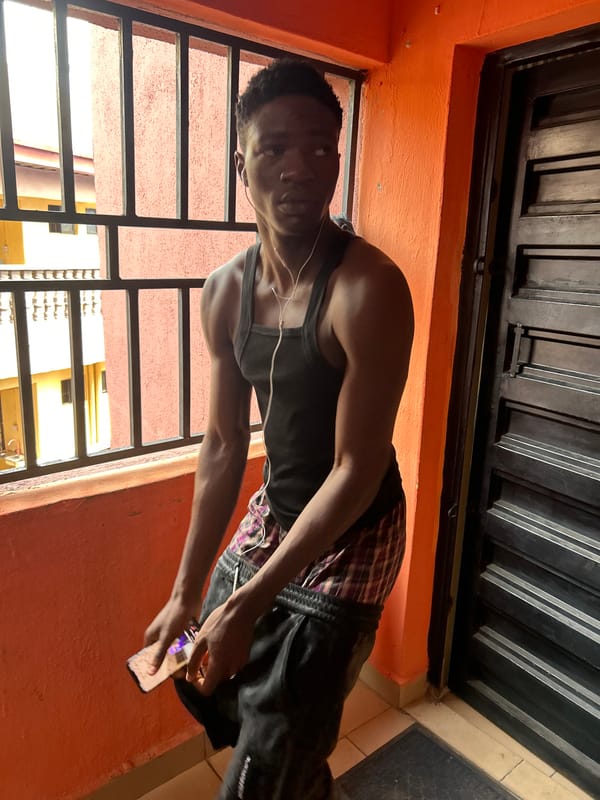 Morning street life in Ihiagwa, Nigeria