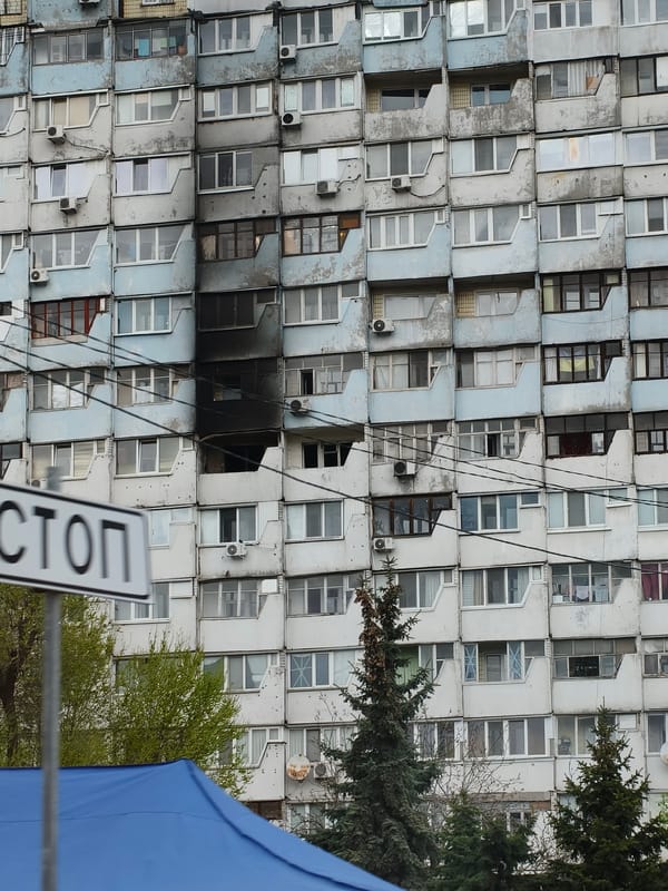 Daily life documented in Dnipro amid fire damage