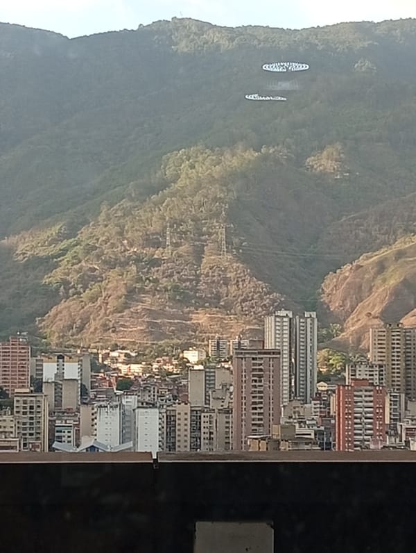 Caracas cityscape documented with Avila mountains in background