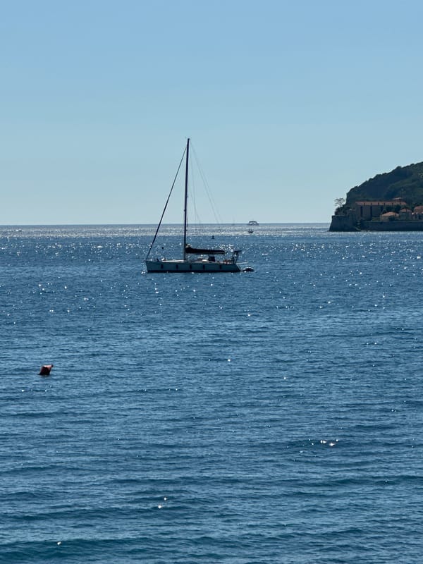 Summer beach day documented in Budva, Montenegro