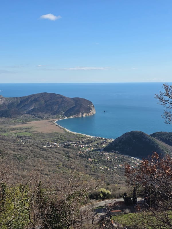 Aerial views captured of Novoselje Montenegro coastal peninsula