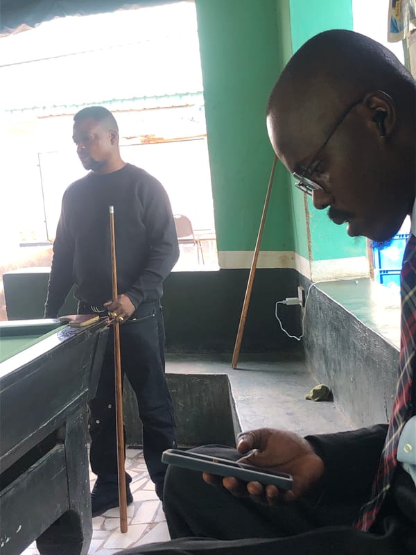 Afternoon billiards gathering documented by witnesses over three hours