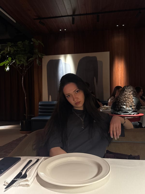 Couple dines at upscale Yerevan restaurant