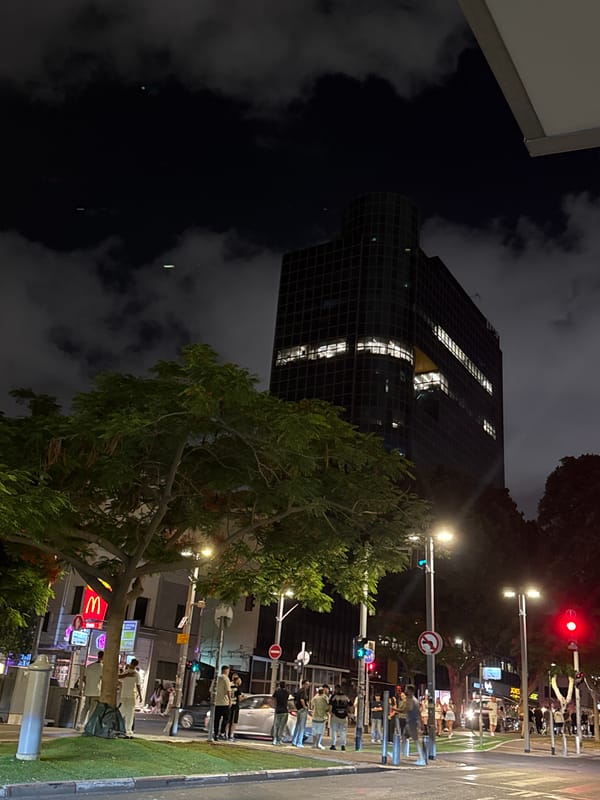 A Tel Aviv night out, streets to screens to parking garages