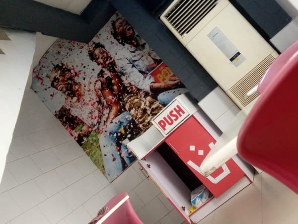 Fast-food restaurant scenes documented in Asaba, Nigeria