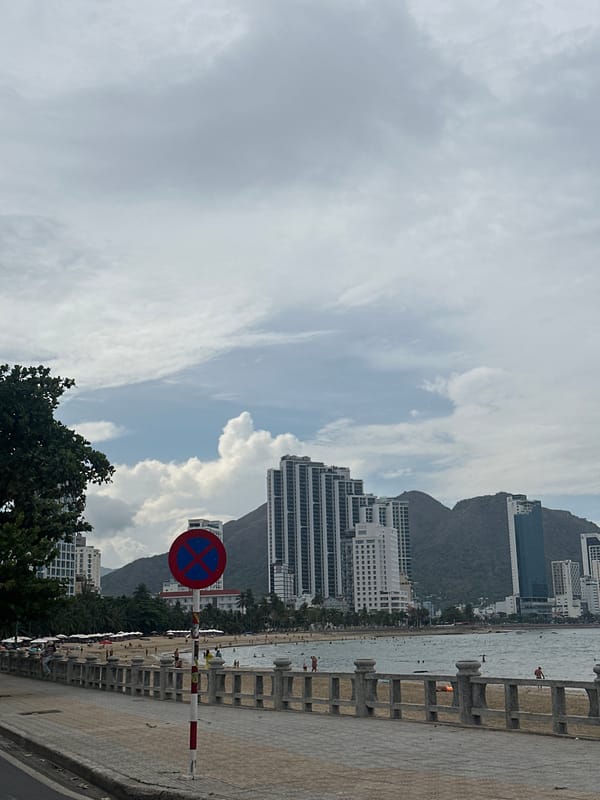 Morning street life documented in Nha Trang coastal district