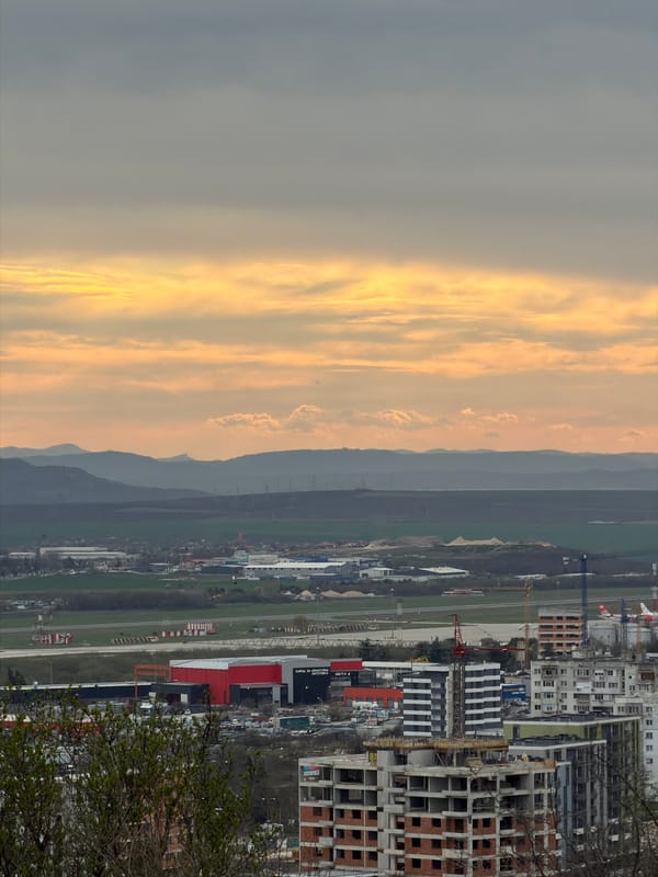 Person observes Varna cityscape from hillside during afternoon hours