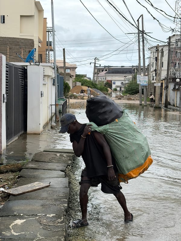 Igboefon residents navigate flooded streets as daily life continues