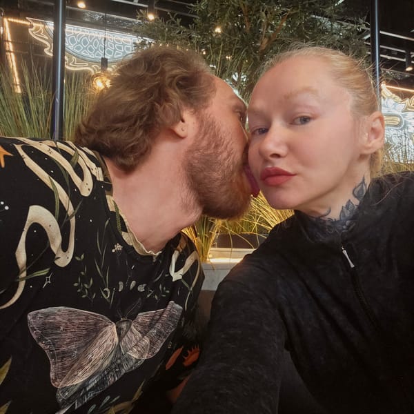 Couple photographed together at Saint Petersburg venue