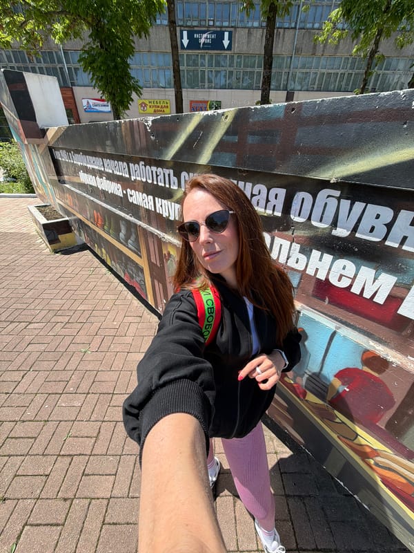 Woman documents casual day cycling and sightseeing in Birobidzhan