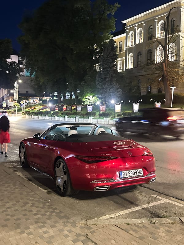 Night out in Veliko Tarnovo with a Maybach and dinner