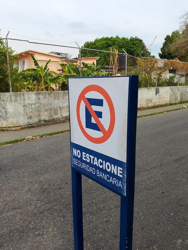 No parking sign spotted on San Carlos street