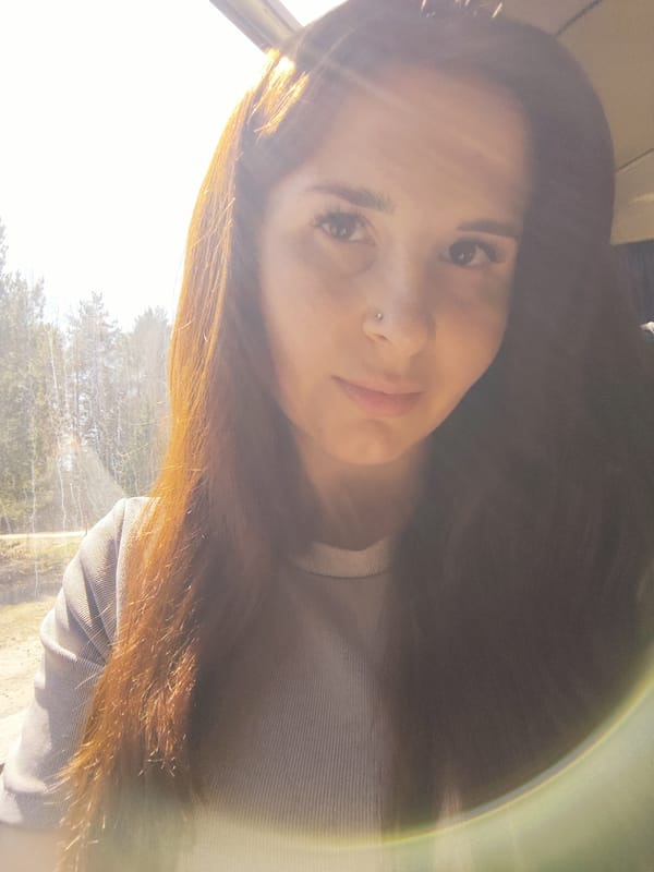 Woman photographed outdoors in Russia
