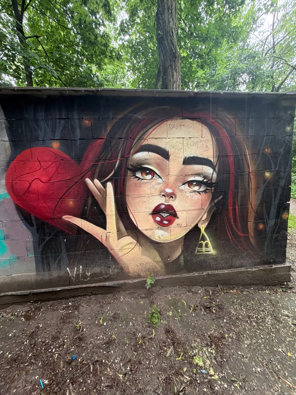 Urban wanderer documents rainy morning scenes across central Kyiv