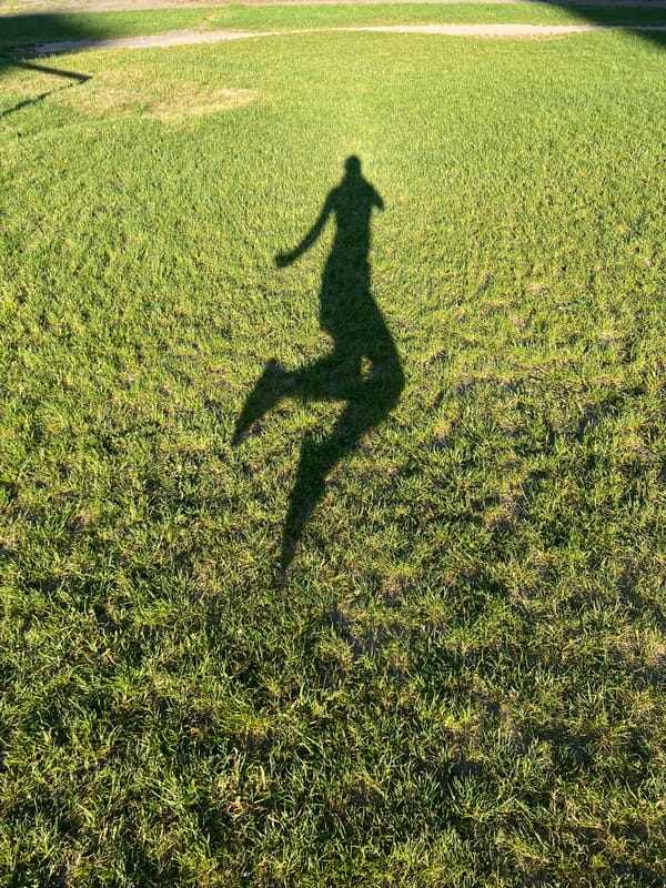 Early morning jogger captured in multiple moments around Ternopil