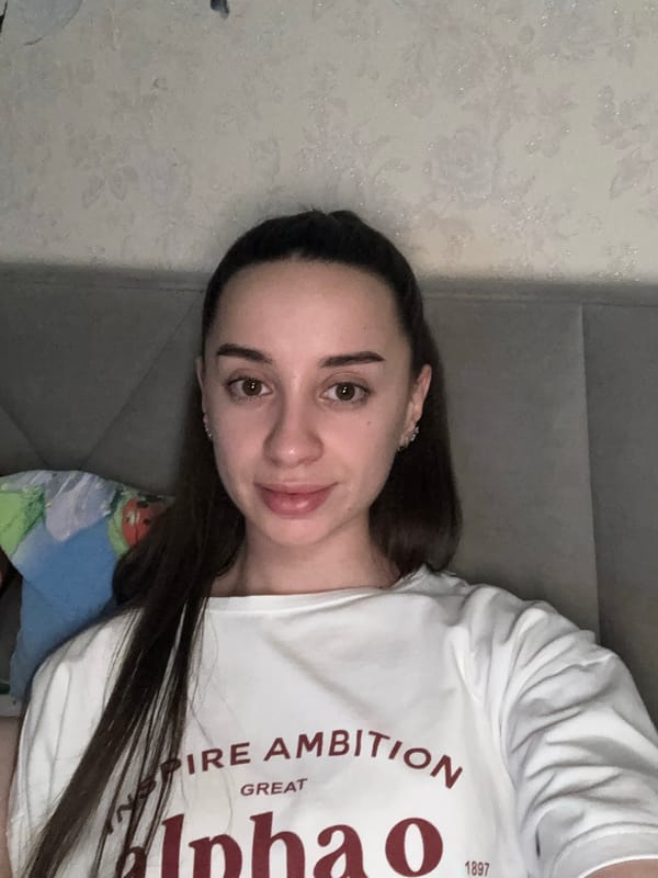 Portrait of young woman captured in Goncharka, Russia