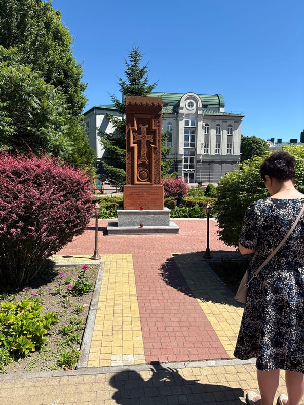 Orthodox churches and public squares in central Kaliningrad