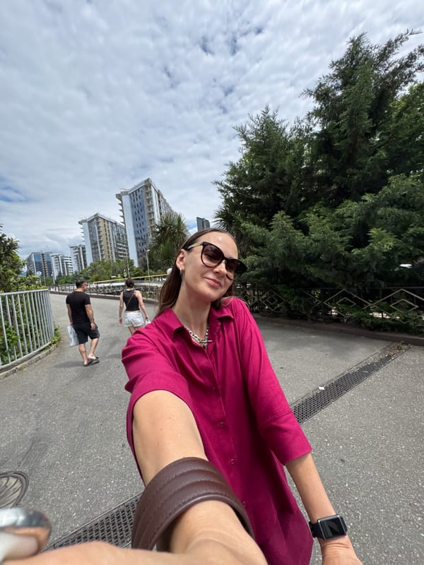 Family day exploring Sochi's beaches and streets