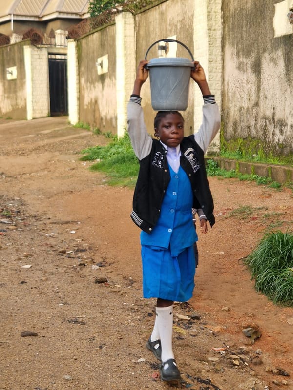 Morning routines and street life in Kabong, Nigeria