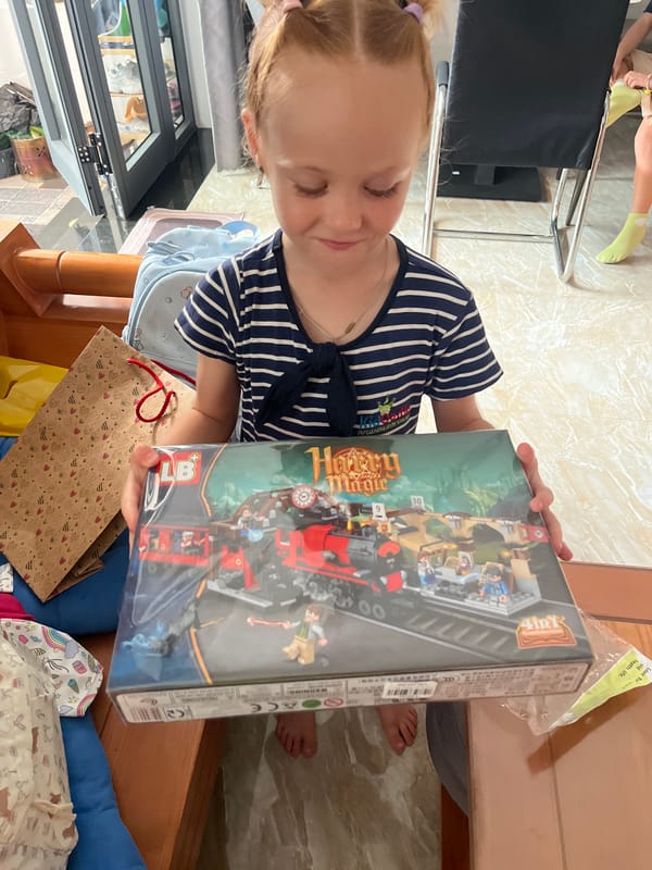 Child's birthday party celebrated with cake and gifts in Vietnam